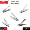 1267 Stainless Steel Nail Cutter - Smooth Curvy Edges to Fit in The Natural Curves of Your Nails ( 1 pcs ) DeoDap