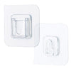7433 Transparent Adhesive Male Hook Used For Hanging Various Types Of Items (1Pc) DeoDap